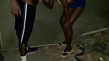 Skinny Latina Prostitute Sucks Big Cock Then Gets Anal Fucked And Creampied In Construction Site