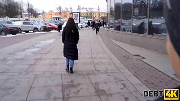 i got my shaved pussy drilled in debt4k