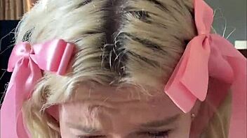 emma rosie is thrilled with the hot blowjob hookup, sucking until he cums on her face in this amateur pickup