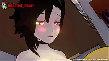 Yang Performs Deepthroat Blowjob On Ruby's Shemale Cock With Swallowing