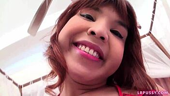 Yumi, the post-op ladyboy enjoys her vibrator and has lactating breasts