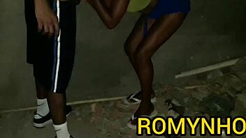 Skinny Latina Prostitute Sucks Big Cock Then Gets Anal Fucked And Creampied In Construction Site