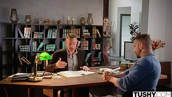 Can Naughty Hazel Resist a Bad Boy for Tushy Anal?