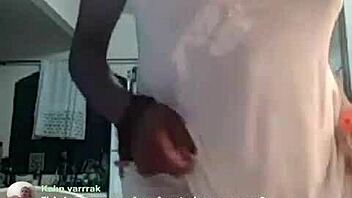 Feel the excitement of this brazilian bbw teasing on webcam