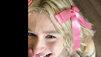 emma rosie is thrilled with the hot blowjob hookup, sucking until he cums on her face in this amateur pickup