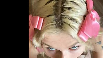 emma rosie is thrilled with the hot blowjob hookup, sucking until he cums on her face in this amateur pickup