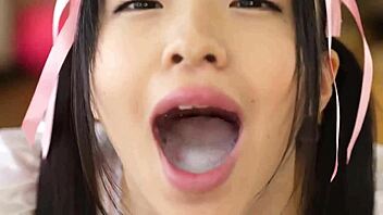 i can’t get enough of this jav maid giving an epic blowjob.