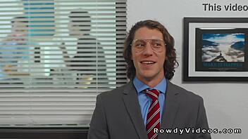 Gay coworkers suck and anal fuck in the office?