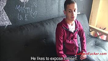 Latino men in public pov sucking big cock for cash