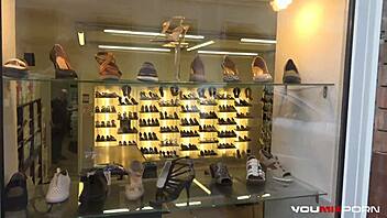 ebony enchantress canela skin takes anal interracial fuck and gets cum on feet