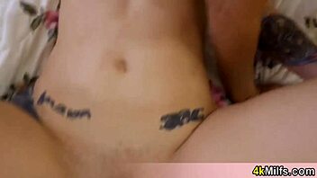 Stepmom and her bff tried a strapon but ended up using my hard cock