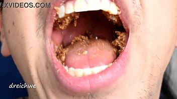 Young Colombian Eats Cookies Sensually