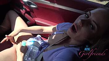 Summer Vixen Gets Naughty Rubbing Her Pussy on Car Ride