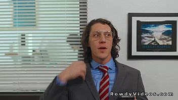 Gay coworkers suck and anal fuck in the office?