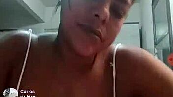 Feel the excitement of this brazilian bbw teasing on webcam