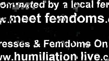 mistress forces slave to crossdress in public for bdsm session