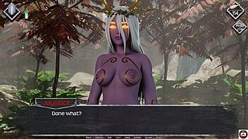Mist in action - 395th game with an anime babe