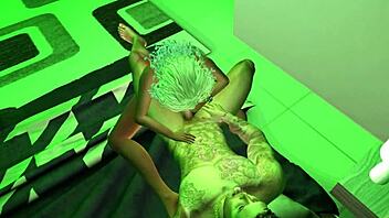 Succulentus cartoon character engages in oral activities