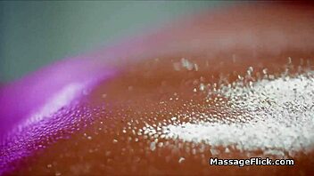 Beautiful Masseuse Seduces Housewife On Desk With Rimjob