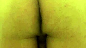 wild shemale plays with herself in bathroom fun 😈