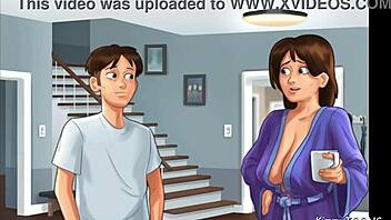 Does The Pervert Neighbor Watch Them Show Off Big Boobs In Cheerleader Uniforms?