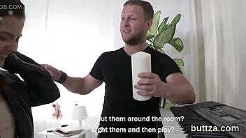 Glamorous skinny nympho gets her tight pussy and tiny anus drilled hard