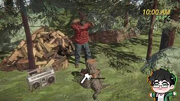 Wow! Lumberjack Strips Bare in Woods for Logjam Yaoi!