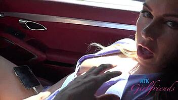 Summer Vixen Gets Naughty Rubbing Her Pussy on Car Ride