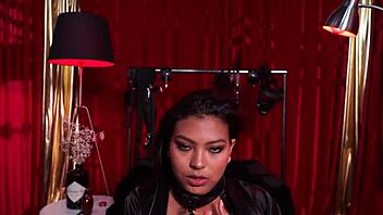First time Latina beauty tries out fetish dancing and BDSM