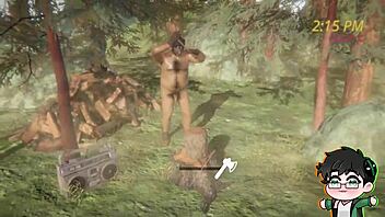 Wow! Lumberjack Strips Bare in Woods for Logjam Yaoi!