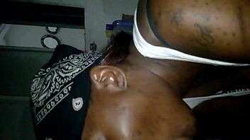 Ebony mom cheats sucking big black cock.