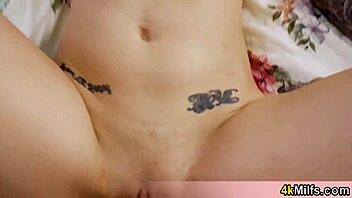 Stepmom and her bff tried a strapon but ended up using my hard cock