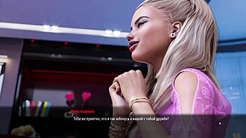 Beautiful boobs and 3D cartoon action in a fashion business game