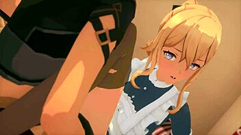 emotional scene with maids jean in genshin impact