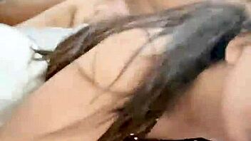 Petite brunette gets a big cock in her pussy