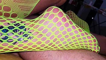 please fuck my feet and pussy right now, real sex with stepmom in fishnets and legs