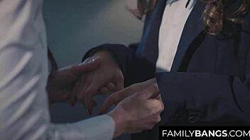 come here, sweet student, let me show you how it's done. reagan foxx takes alex de la flor under her wing for taboo oral.