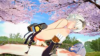 Genshin impact yaoi razor x bennett blowjob and fucked with creampie