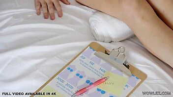 Hot nurse Kayley Gunner seduces patient Paisley Porter