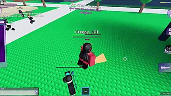 Fun cumbat in roblox condo 1 with cartoon characters