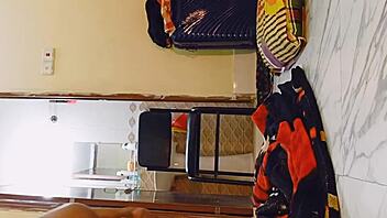 i filmed myself fucking the cute maid in cowgirl position, close up on her ass