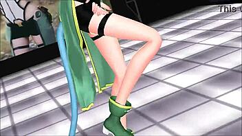 Sinon from Sword Art Online in Hot Anime Action