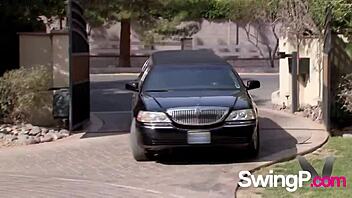 Outdoor sex games turn into a wild swinger orgy with naughty blondes and brunettes! 🥳