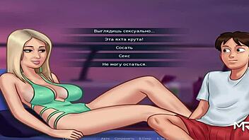 Summertime Saga: Enjoying yacht life with a hot blowjob scene