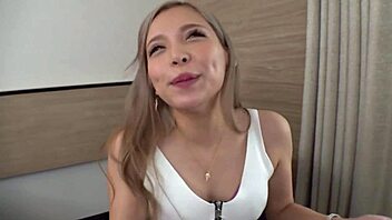 condom breaks during hardcore japanese cowgirl ride with tight gal!