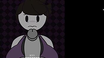 Jaiden and her mom in a hardcore cartoon porn video