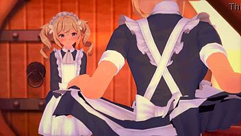 emotional scene with maids jean in genshin impact