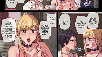meet friend gyaru mom in soapland
