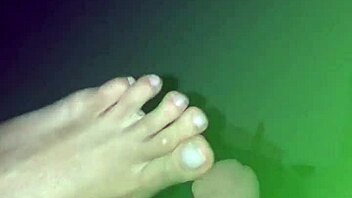 Beautiful wife shows off her cute feet in amateur video