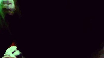 The blonde whore in the couple sucking monster cock passionately